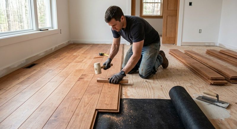 Cherry Floor Installation in Geneva, FL