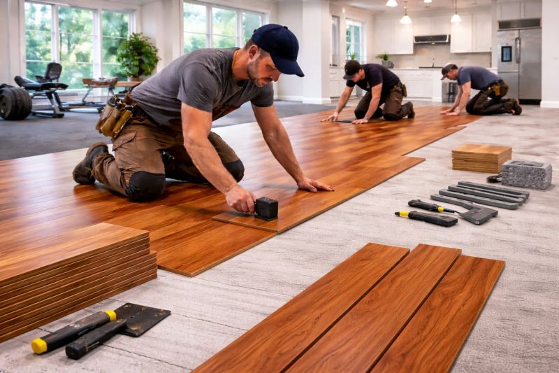 Cherry Floor Installation in Sanford, FL