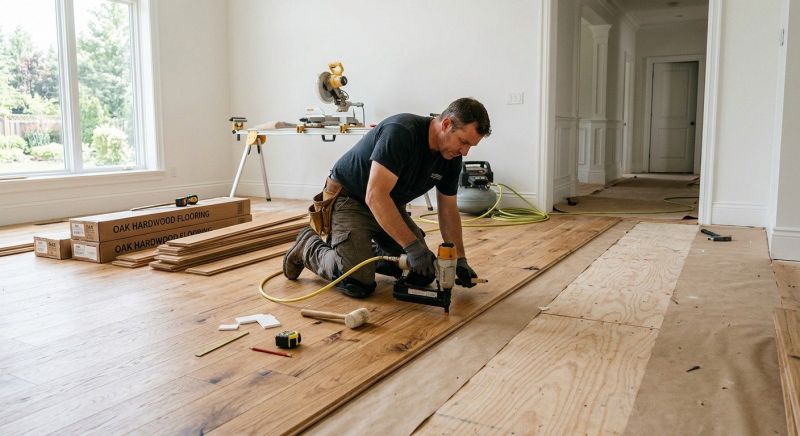 Oak Floor Installation in New Smyrna Beach, FL