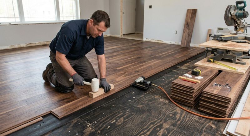 Walnut Flooring Installation in Sanford, FL